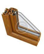Dark Oak 1 Panel Arch Solid Construction Door - Image 2