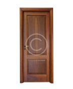 Dark Oak 1 Panel Arch Solid Construction Door